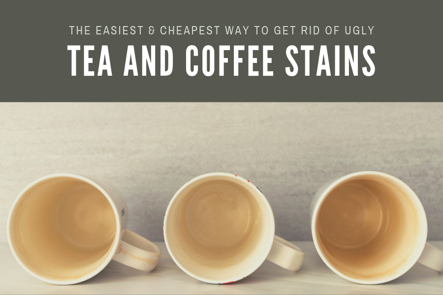 how to remove tea and coffee stains from cups