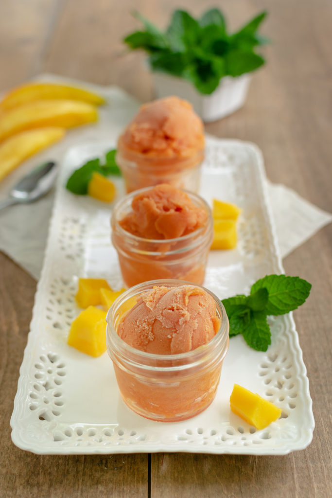 mango passion tea sorbet