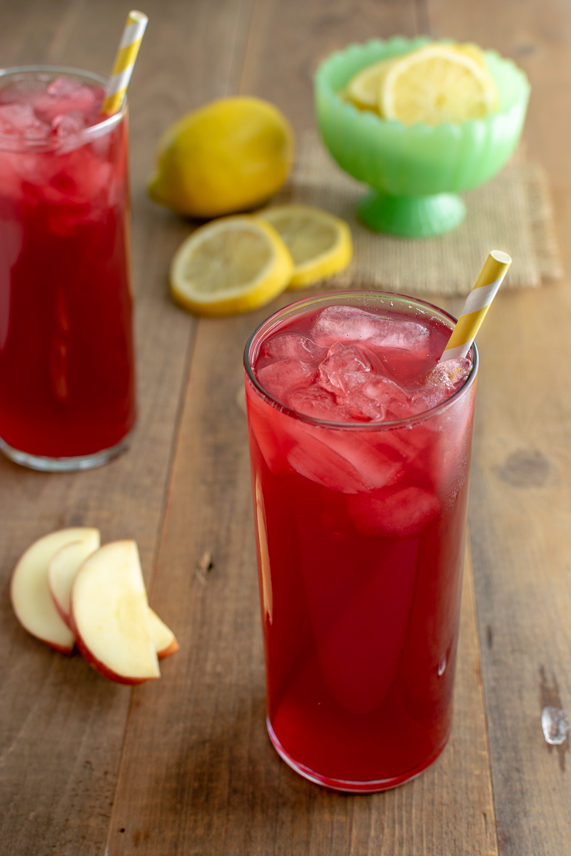copycat starbucks iced passion tea lemonade steeped with apple and mango