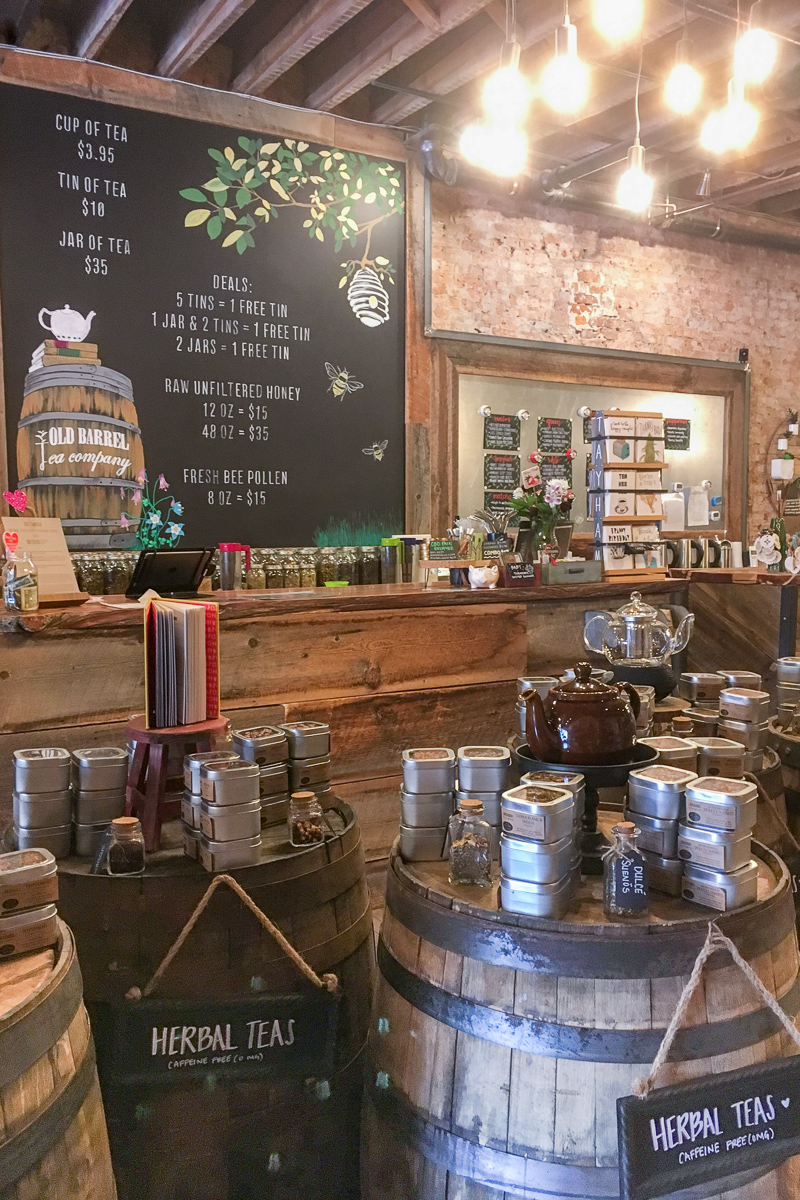 main counter inside durango colorado tea store