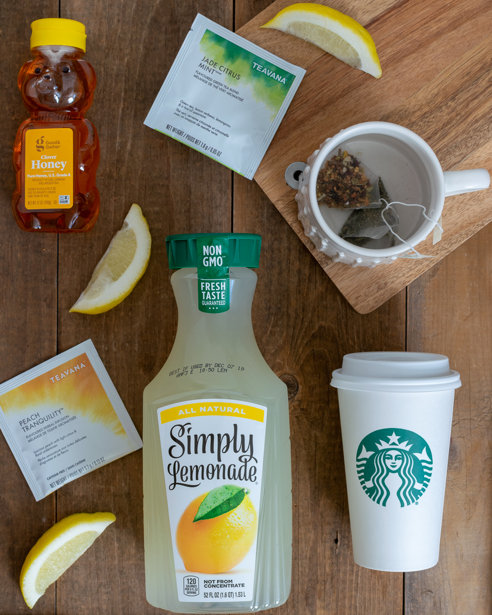 Ingredients to make Medicine Ball tea.