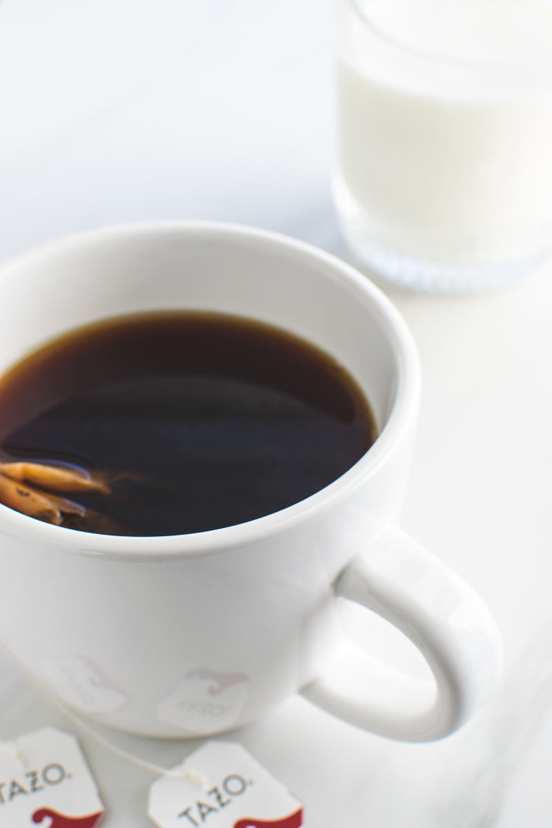 tazo english breakfast tea bags in a tea cup