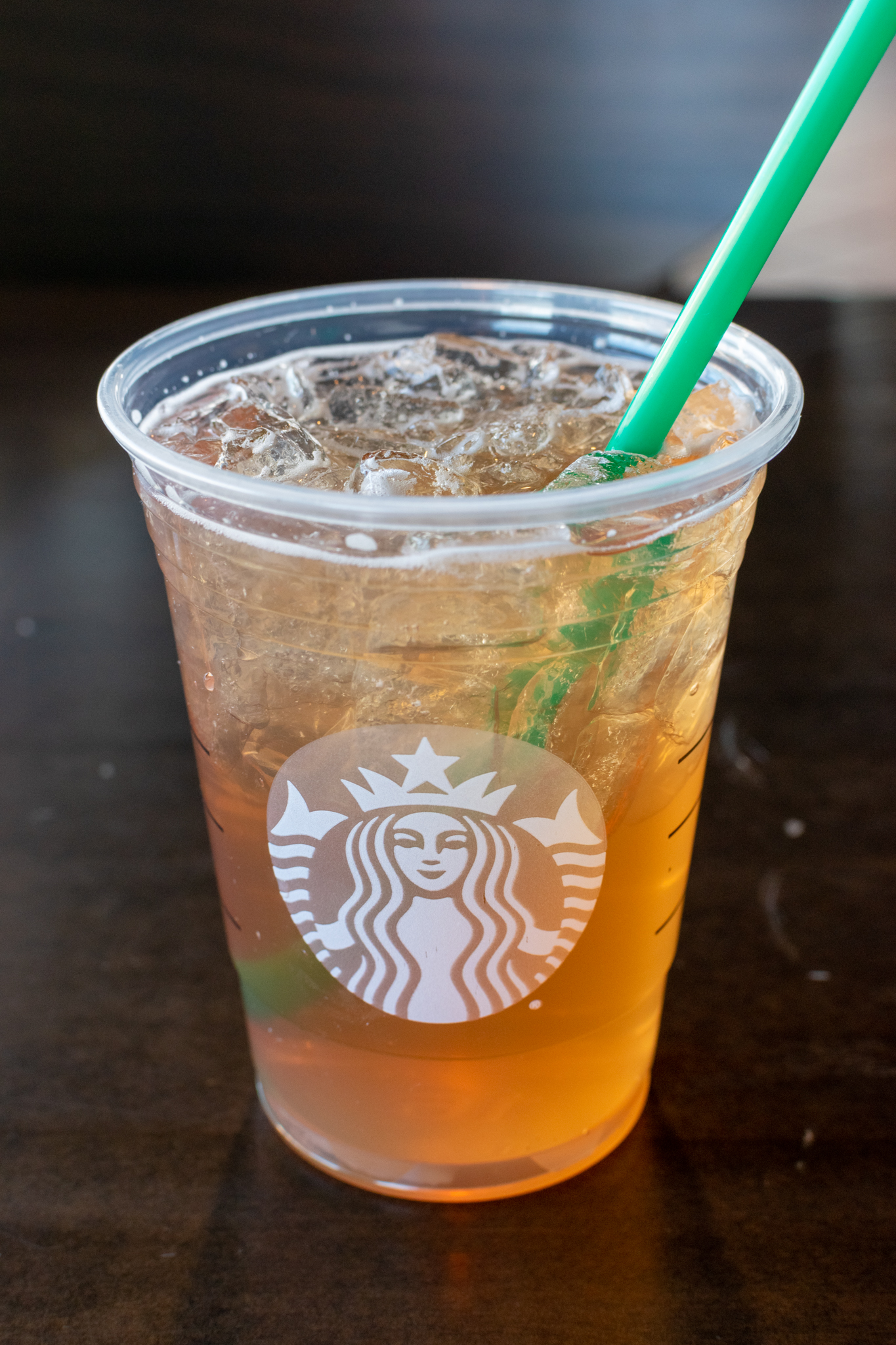 starbucks iced peach green tea