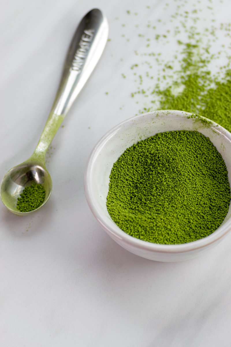 iced matcha green tea latte dolcificato matcha powder