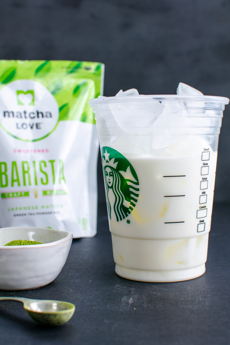 starbucks green tea frappuccino recipe matcha, milk and ice