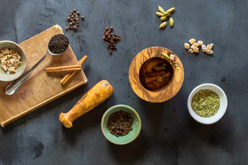 chai masala and black tea