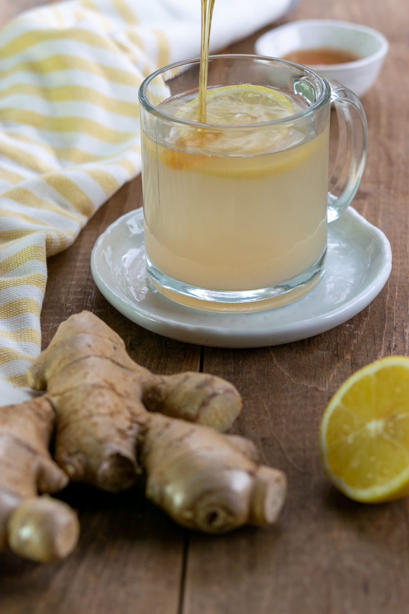 ginger tea recipe with honey added to it
