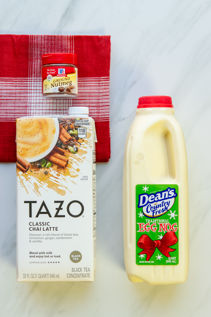 chai concentrato, zabaione e noce moscata