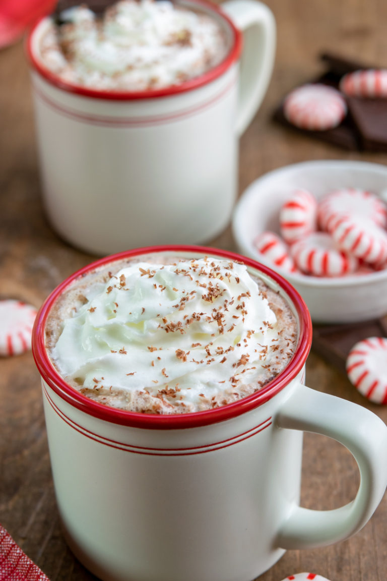 How to Make Starbucks Peppermint Hot Chocolate - Sweet Steep