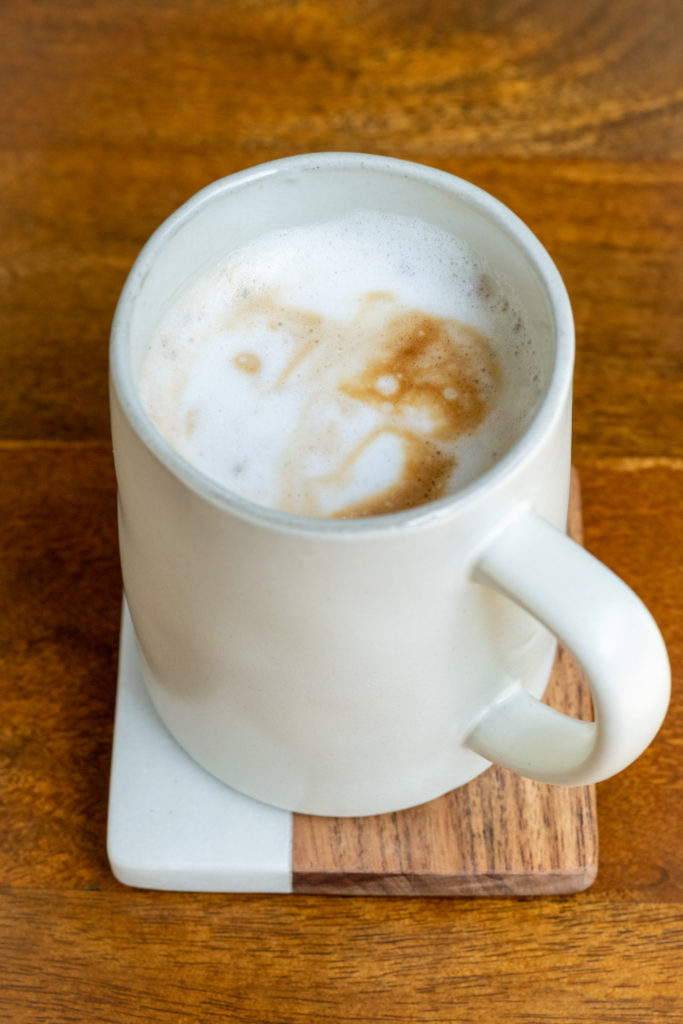Homemade Starbucks Dirty Chai Latte.