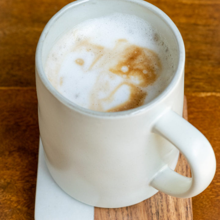 Homemade Starbucks Dirty Chai Latte.