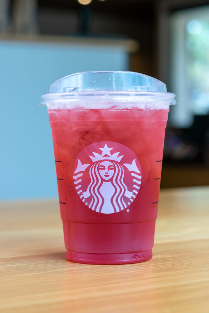 Starbucks sugar free iced tea drink.