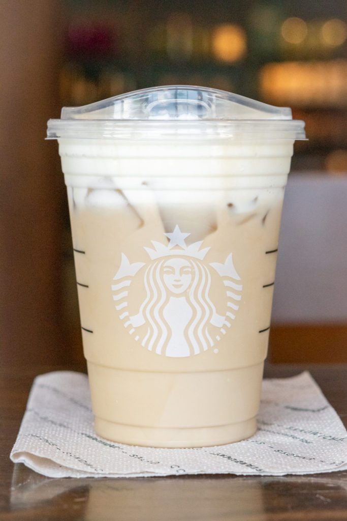 Customized Starbucks chai tea latte.
