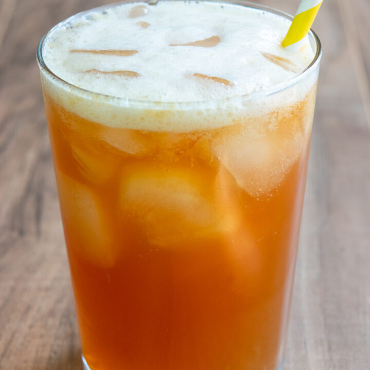 Starbucks iced black tea lemonade copycat drink.