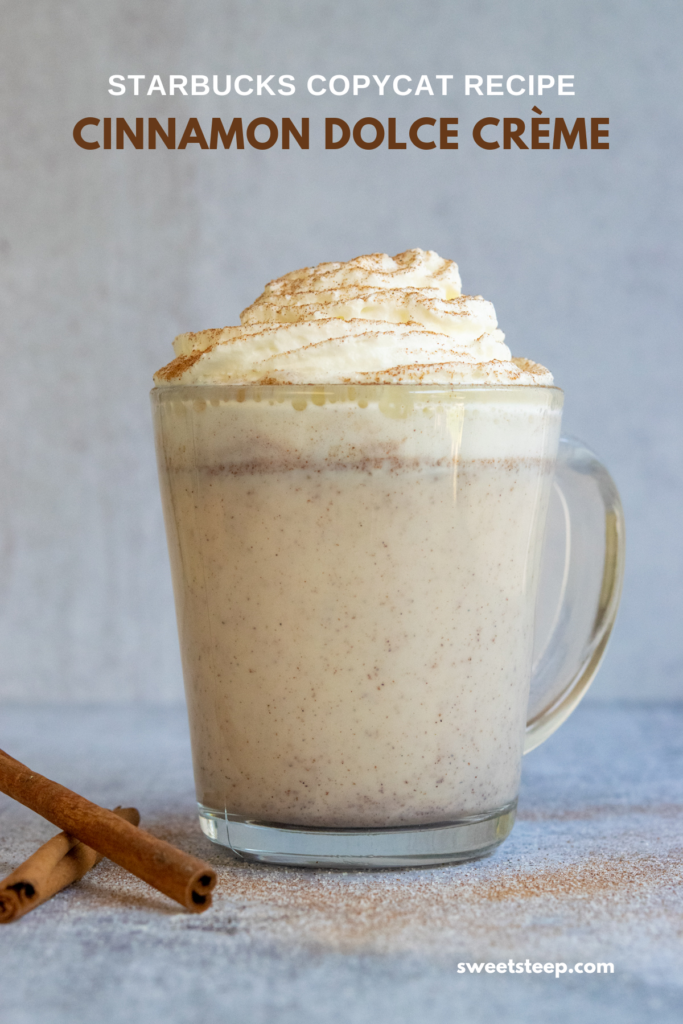 Homemade Starbucks Cinnamon Dolce Creme Steamer.