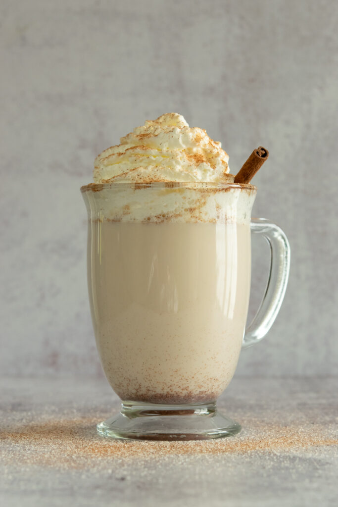 Homemade snickerdoodle hot chocolate made like Starbucks.