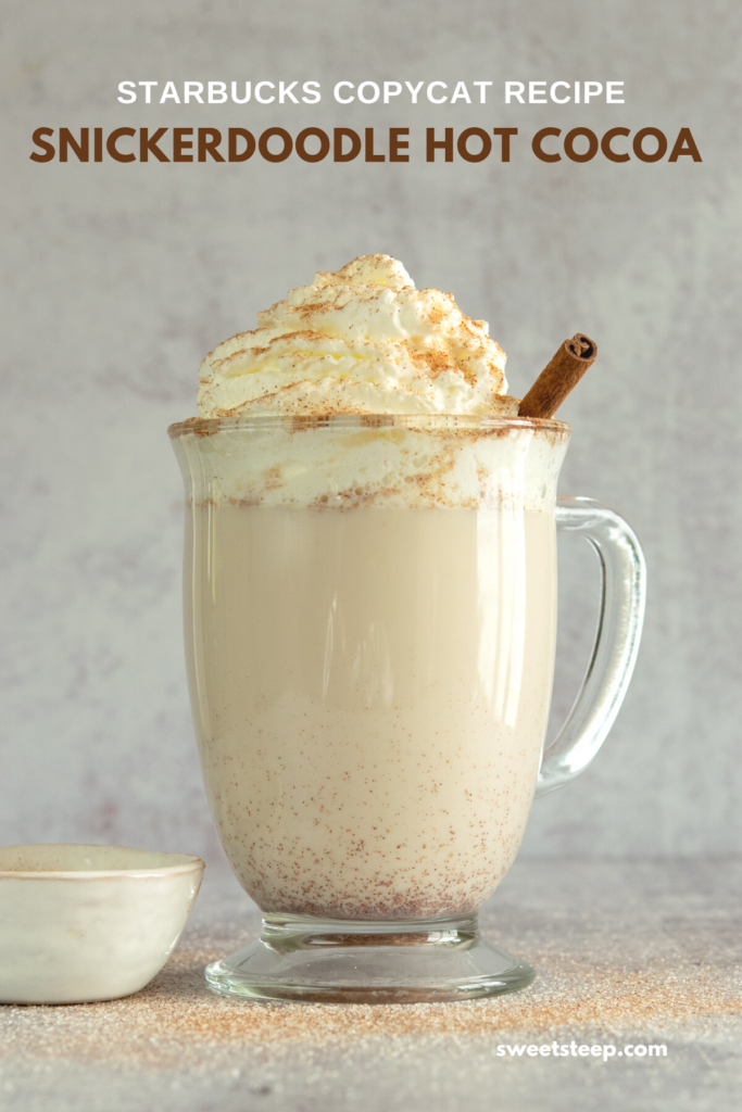 Homemade Starbucks Snickerdoodle Hot Chocolate.