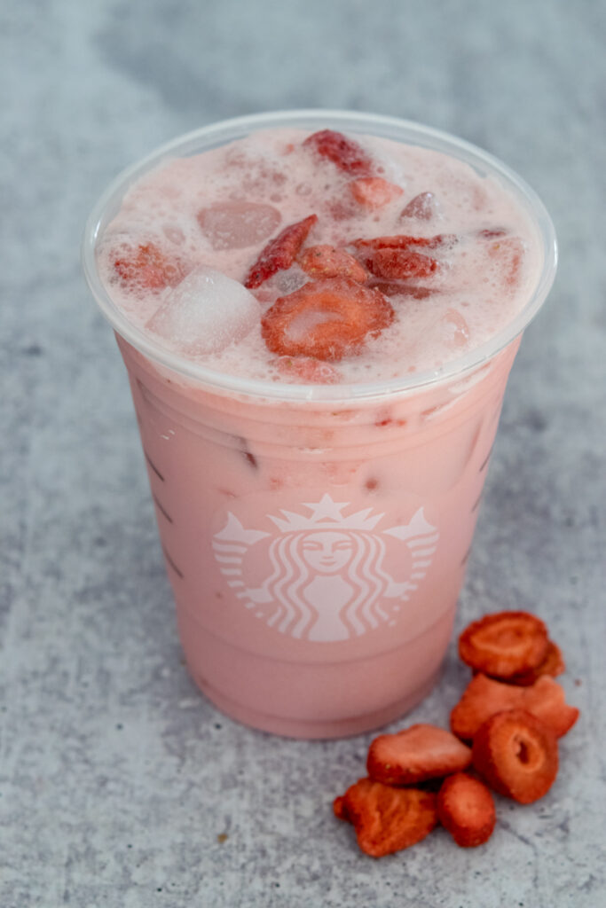 Copycat Starbucks keto pink drink.