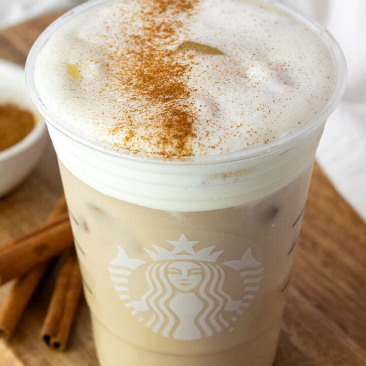 Iced Chai Tea Latte with Vanilla Sweet Cream Cold Foam