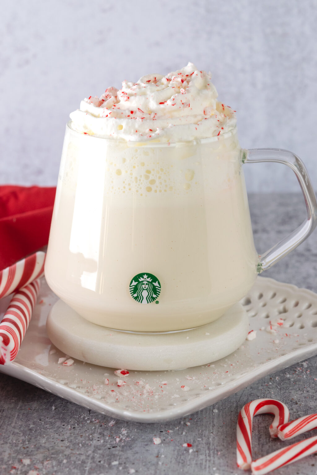 Starbucks Peppermint White Hot Chocolate Copycat Recipe - Sweet Steep