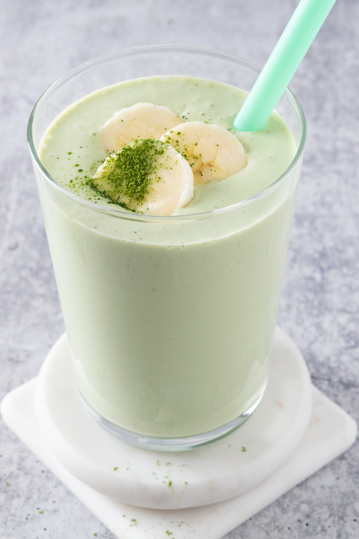 Homemade Banana Matcha Smoothie Sweet Steep Banana Matcha Smoothie 8