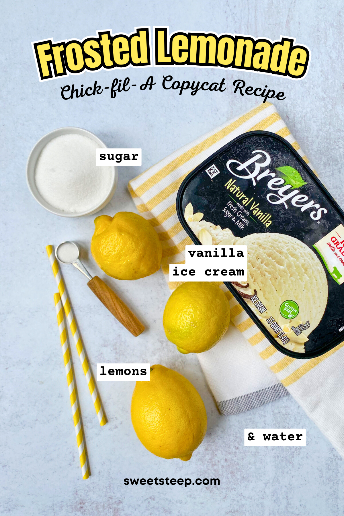 Copycat Chik-fil-A Frosted Lemonade (3-Minute Recipe) - Sweet Steep