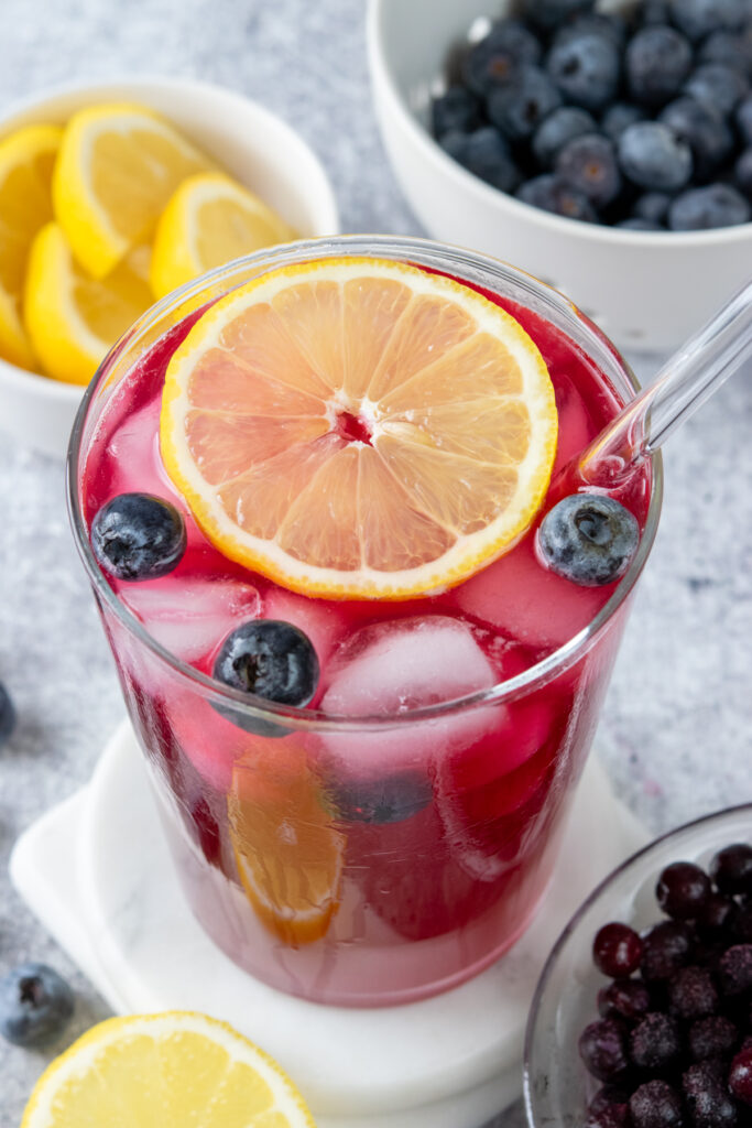 Refreshing Homemade Blueberry Lemonade - Sweet Steep