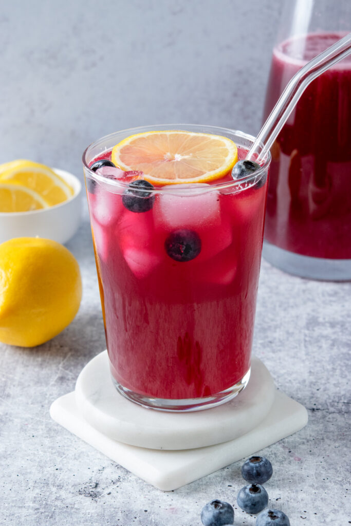 Refreshing Homemade Blueberry Lemonade - Sweet Steep