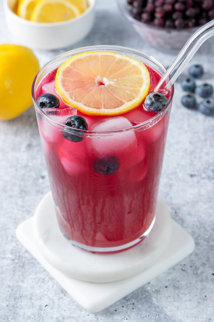Refreshing Homemade Blueberry Lemonade - Sweet Steep